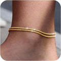 Ankle Bracelet Gold And Silver