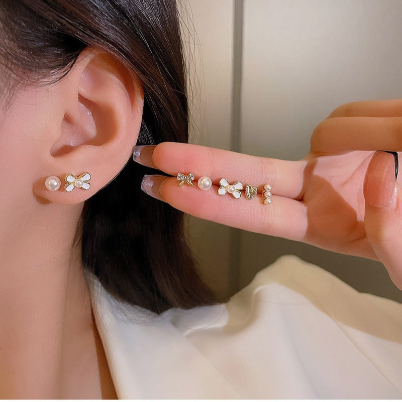 6 Piece Set Of High-end And Simple Stud Earrings