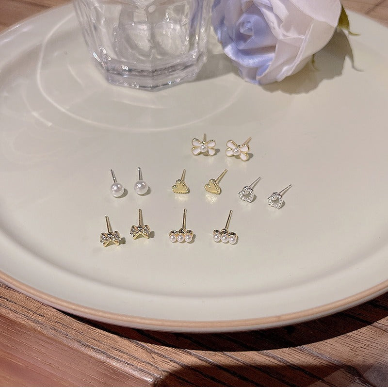 6 Piece Set Of High-end And Simple Stud Earrings